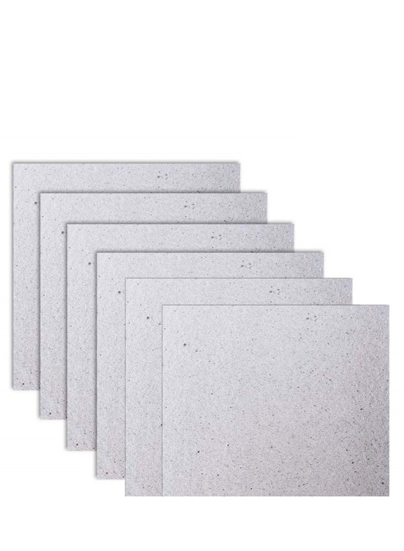 Microwave Waveguide Covers 6 Pack Mica Plates Sheets for Universal Oven Repair Cut to Size 13cm x 13cm High Temperature Insulation