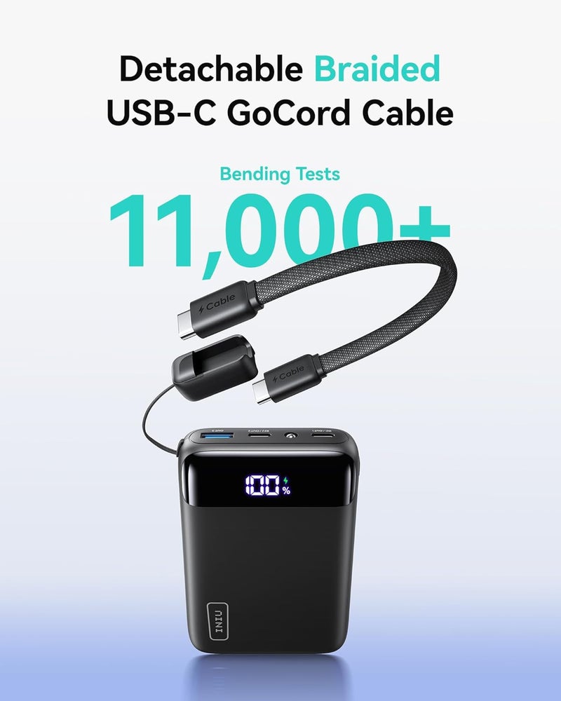 INIU Power Bank, Smallest 22.5W 20000mAh USB C in & Out Portable Charger Fast Charging, PD 3.0+QC 4.0 LED Display Phone Battery Pack Compatible with iPhone 17 16 15 Samsung S25 S24 Huawei Honor etc - Image 5