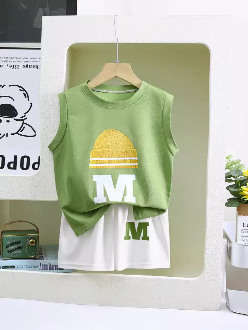 New Children'S Vest Suit Boys' Sleeveless Jacket Shorts Korean Summer Two-Piece Children'S Clothing - Image 5