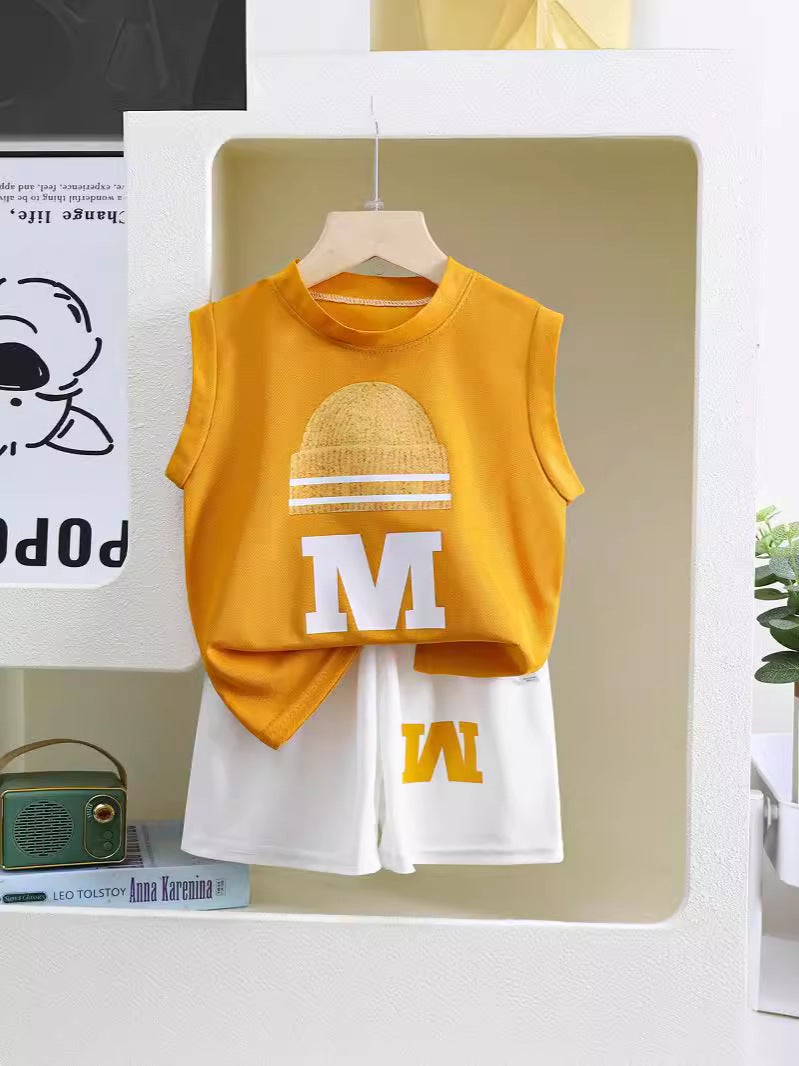New Children'S Vest Suit Boys' Sleeveless Jacket Shorts Korean Summer Two-Piece Children'S Clothing - Image 2