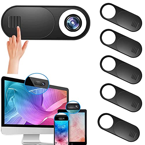 BARTER KINGS Webcam Cover Slide, Ultra Thin Round Hole Laptop Camera Cover Slide Blocker for Computer MacBook Pro iMac PC Tablet Notebook Surface Pro Echo Show Camera, Ultra Thin Privacy Protector（6 pack） - Image 1
