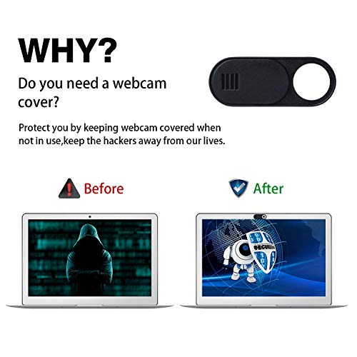 BARTER KINGS Webcam Cover Slide, Ultra Thin Round Hole Laptop Camera Cover Slide Blocker for Computer MacBook Pro iMac PC Tablet Notebook Surface Pro Echo Show Camera, Ultra Thin Privacy Protector（6 pack） - Image 2