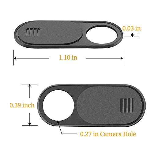 BARTER KINGS Webcam Cover Slide, Ultra Thin Round Hole Laptop Camera Cover Slide Blocker for Computer MacBook Pro iMac PC Tablet Notebook Surface Pro Echo Show Camera, Ultra Thin Privacy Protector（6 pack） - Image 4