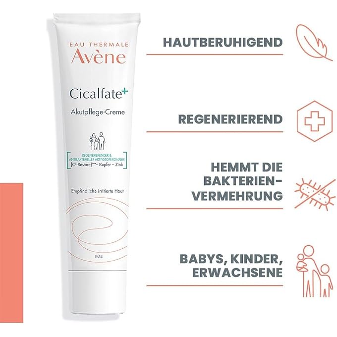 Avene Avne Cicalfate+ Akutpflege-Creme Empfindliche irritierte Haut, 40 ml Cream - Image 2