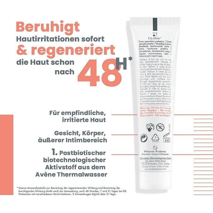 Avene Avne Cicalfate+ Akutpflege-Creme Empfindliche irritierte Haut, 40 ml Cream - Image 3