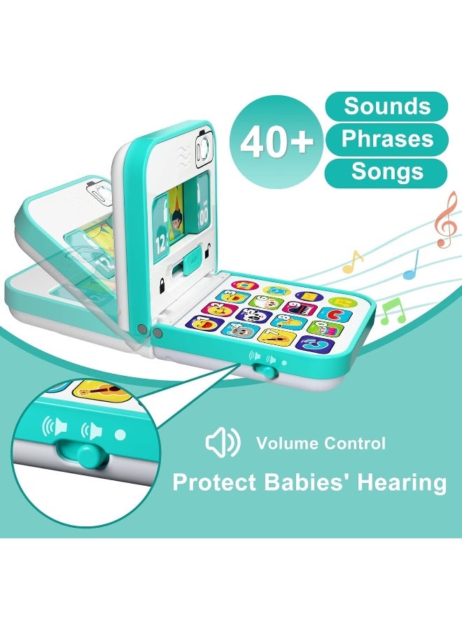 HOLA Foldable & Slide Baby Phone - Interactive Smartphone Toy With 40+ Songs, Sounds, And Activities, Pretend Play, Educational Features, Safe Mirror, And Durable Design For Toddlers 6M+  - Image 4