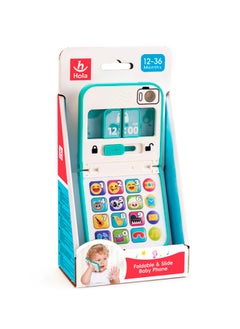 HOLA Hola Foldable & Slide Baby Phone - Interactive Smartphone Toy with 40+ Songs, Sounds, and Activities, Pretend Play, Educational Features, Safe Mirror, and Durable Design for Toddlers 6M+  - Image 3