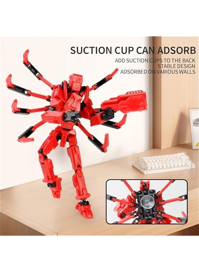 Robot Spider T13 Action Figure Dummy 13 Titan 13 Lucky 13 Action Figure PVC Model, Multi-Joint Movable Robot 13,Full Body Mobile Robot Desktop Decoration Action Figure - Image 5