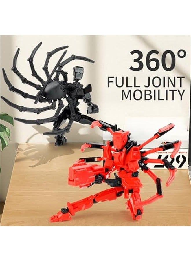 Robot Spider T13 Action Figure Dummy 13 Titan 13 Lucky 13 Action Figure PVC Model, Multi-Joint Movable Robot 13,Full Body Mobile Robot Desktop Decoration Action Figure - Image 4