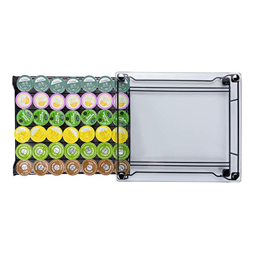 Rice rat K-Cup Storage Coffee Capsules Pod Holder Glass Top Drawer Capsule Display Storage for k-cup 42pods - Image 4