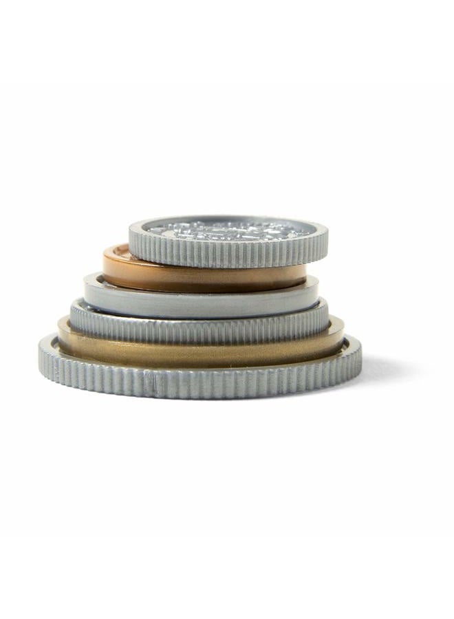 hand2mind Assorted Plastic Realistic Coins, Set of 96 | Play Money | Educational Play | Pretend Play - Image 4