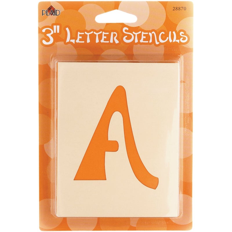 Plaid Letter Stencil Value Pack 3Inch 28870 Swashbuckle