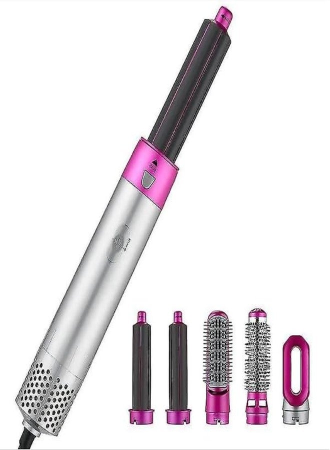 Drumstone Pro 15 Years Warranty 5 In 1 Hair Styler, Hot Air Brush, Airwrap Styler, Negative Ion Comb For Straightening,Curling Appliances With 5 Interchangeable Brushes_M10, Multicolour - Image 2