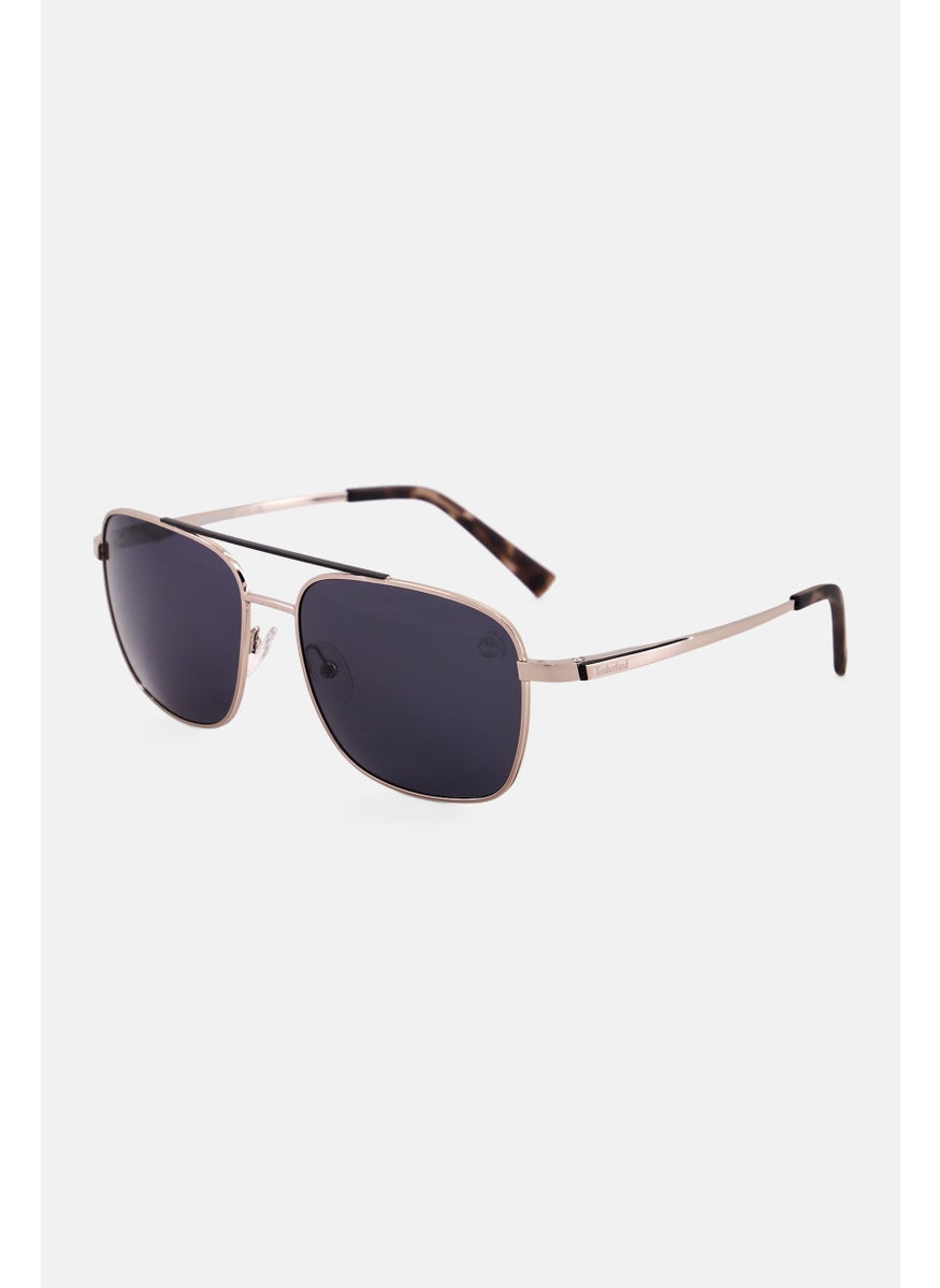 Timberland Men TB930308D59 Square Sunglasses, Sliver  - Image 3