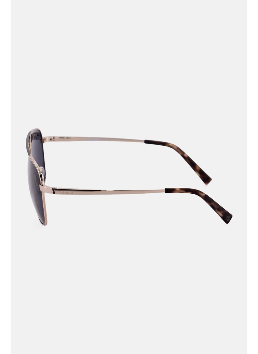 Timberland Men TB930308D59 Square Sunglasses, Sliver  - Image 4