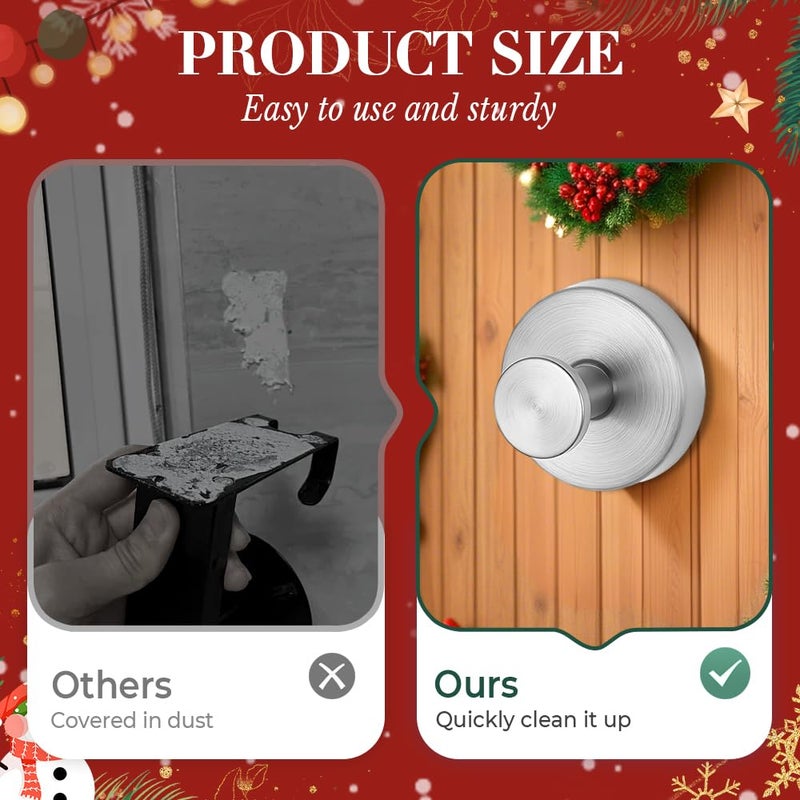 Upgraded Suction Cup Hooks 6 Pack Black for Shower Bathroom Towels and Door Wreaths - Image 5