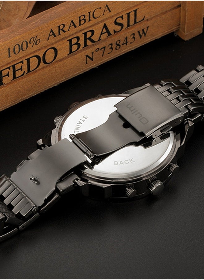 Oulm Men's Stainless Steel Chronograph Watch HT3548-BWH  - Image 4