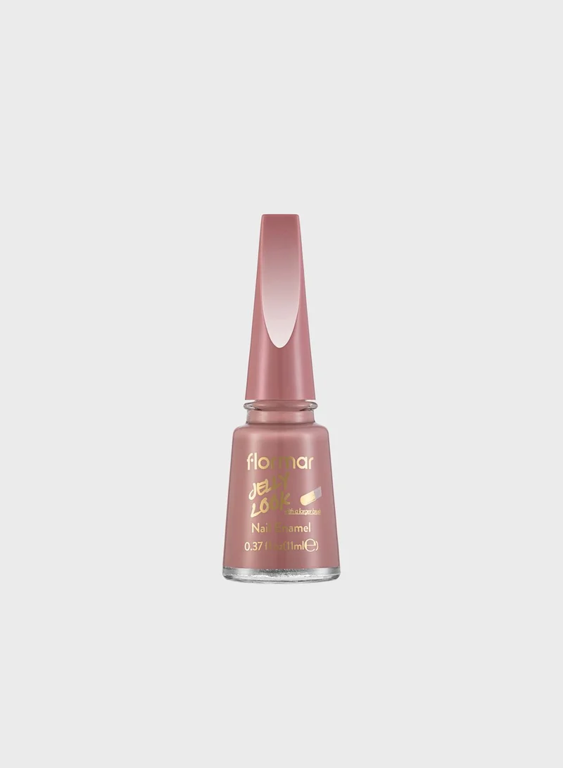 flormar Jelly Look Nail Enamel - Drained Rose