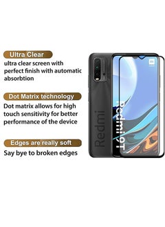 ماركة غير محددة Full Screen Tempered Glass Screen Protector For Xiaomi Redmi 9T - Black  - Image 2