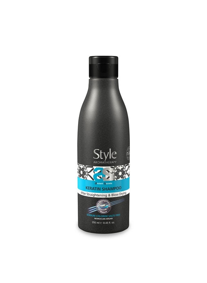 style aromatherapy Professional Keratin Shampoo After Straightening And Smoothening Treatment 250 Ml Sls/Sles Free Salt Free Sulphate Free Paraben Free - Image 1
