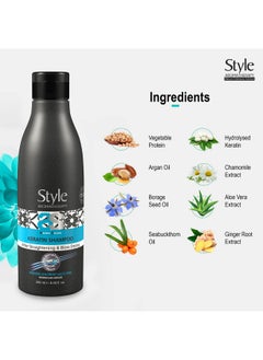 style aromatherapy Professional Keratin Shampoo After Straightening And Smoothening Treatment 250 Ml Sls/Sles Free Salt Free Sulphate Free Paraben Free  - Image 2