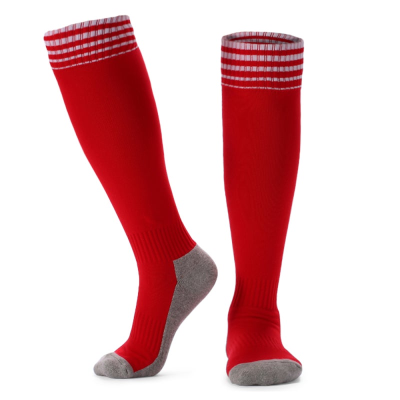 Kid's Football Socks 57% Chinlon+22% Cotton High Tube - Skin-friendly Breathable Durable Soccer Socks for Kids Age 8-14, Feet Size CN 33-38, Autumn Winter Spring Use - Image 3