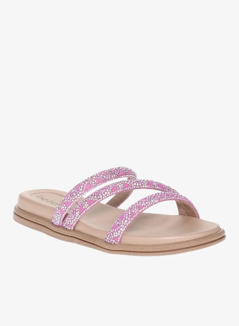 Beira Rio Pink Flat Sandals for Women – Stylish Ladies Flat Sandals & Comfortable Flat Slippers for Women | Best Price UAE