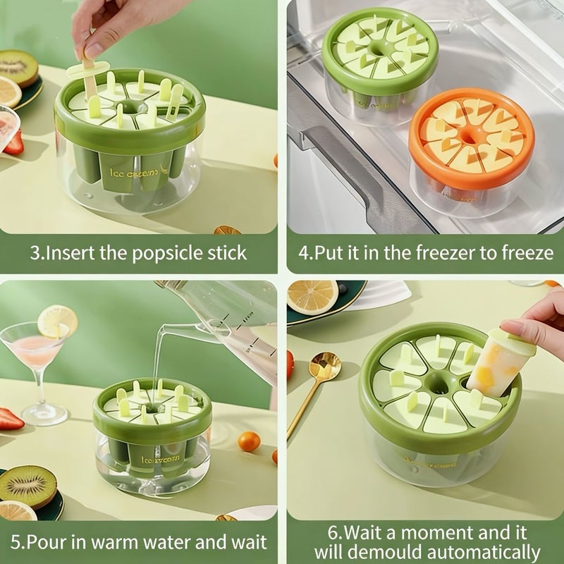 قالب آيس كريم مثلجات DIY لصنع الحلويات المجمدة في المنزل، لون عشوائي، عبوة واحدة - Image 5