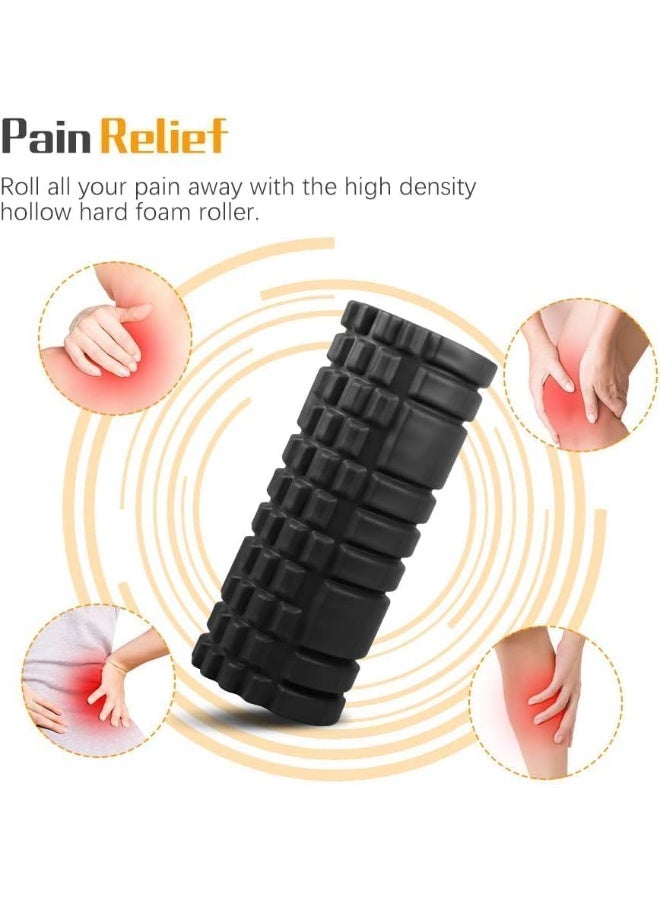 Yoga Roll - Foam Roller, Fitness Foam Roller, Deep Muscle Massage Roller Lightweight Muscle Massage Roller for Yoga and Pilates for Muscle Relaxation, Balance Exercises (black) - Image 2