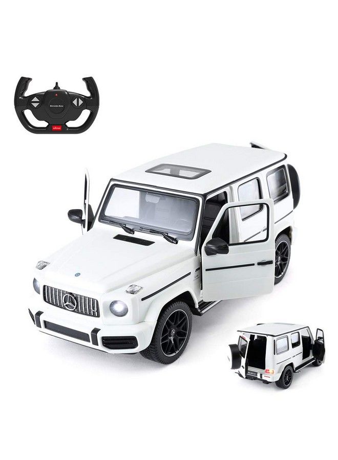 RASTAR OffRoad Remote Control Car 114 MercedesAmg G63 RC OffRoader Toy Car Doors OpenWorking Lights  White24Ghz - Image 1