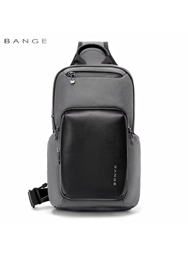 Bange Waterproof Shoulder CrossBody Sling Bag Model BG 7718 Grey - Image 1