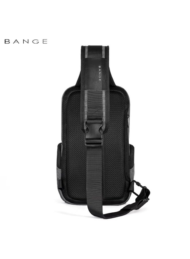 Bange Waterproof Shoulder CrossBody Sling Bag Model BG 7718 Grey - Image 4