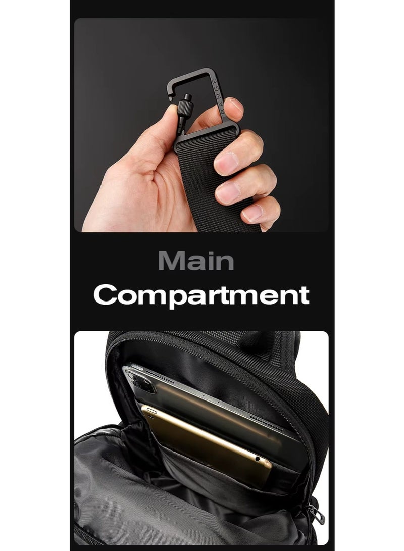 Bange Waterproof Shoulder CrossBody Sling Bag Model BG 7718 Grey - Image 2