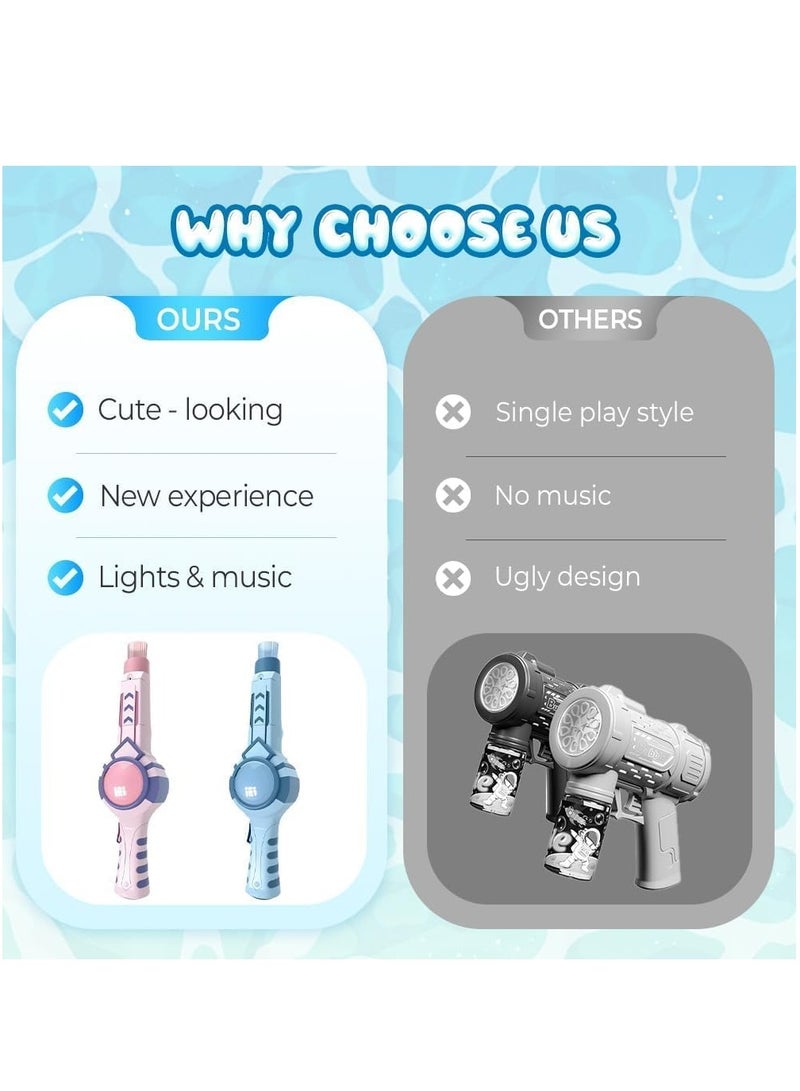 GUDOO Elastic Bubble Fog Wand, Colorful Smoke Bubble Machine, Magic Bubble Machine Elastic Bubble Fog, with Elastic Smoke Effect for Party, Wedding, Festival, Birthday (Pink) - Image 2