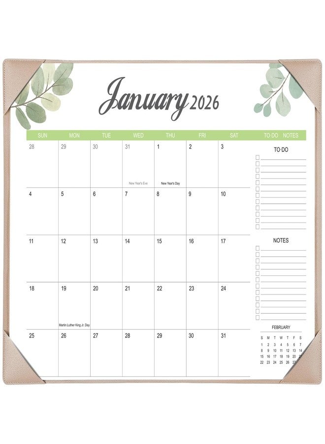 Adronix Desk Calendar 2026-2027 with Desk Mat - 22" x 17" Large Desk Pad Calendar Runs from January 2026 to June 2027, Office Supplies Desktop Monthly Calendar for Home & Office - Image 1