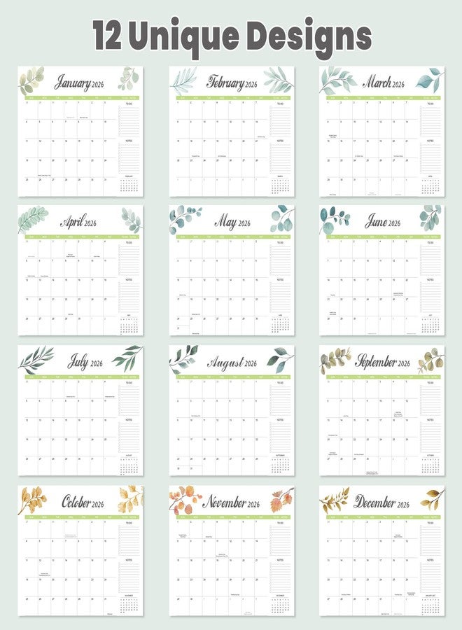 Adronix Desk Calendar 2026-2027 with Desk Mat - 22" x 17" Large Desk Pad Calendar Runs from January 2026 to June 2027, Office Supplies Desktop Monthly Calendar for Home & Office - Image 2