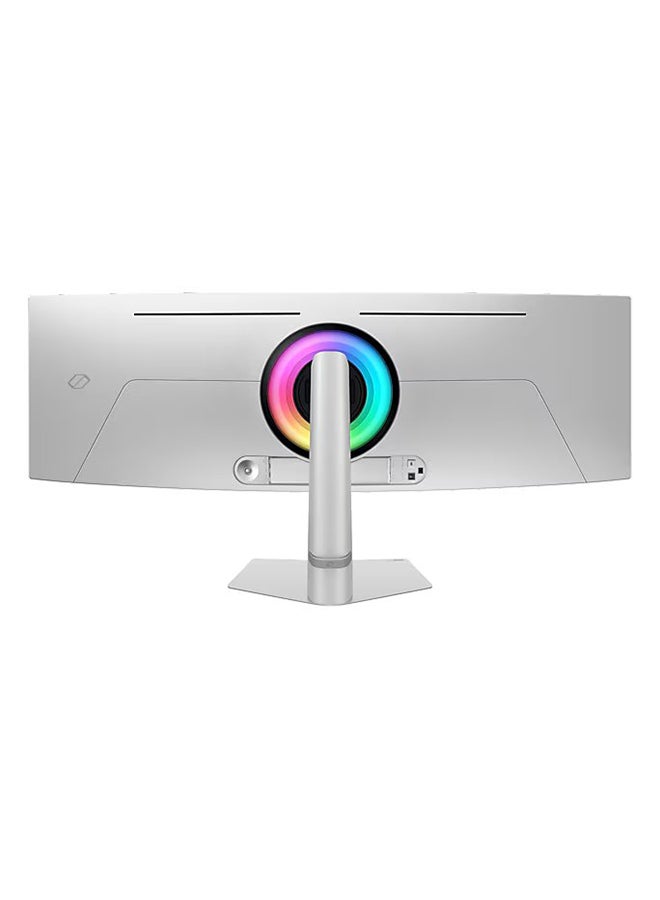 سامسونج شاشة الألعاب المنحنية Odyssey OLED G9 G93SD بحجم 49"، دقة مزدوجة QHD (5120x1440)، 240Hz، 0.03ms، لوحة QD-OLED، انحناء 1800R، G-Sync و FreeSync Premium Pro، DisplayHDR True Black 400، مضادة للتوهج، مركز تلفزيون ذكي، HDMI 2.1 و DP 1.4، مركز USB، مكبرات صوت مدمجة، قاعدة قابلة للتعديل في الارتفاع | LS49DG932SMXUE - Image 2
