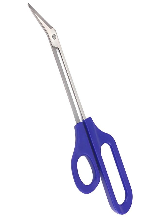 Kootinn 8.3 Inch Long Handle Toenail Scissors for Thick Nails & Easy Reach Long Handled Toe Nail Clippers for Seniors Women Men (Blue) - Image 1