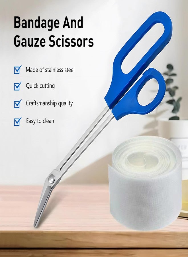 Kootinn 8.3 Inch Long Handle Toenail Scissors for Thick Nails & Easy Reach Long Handled Toe Nail Clippers for Seniors Women Men (Blue) - Image 2