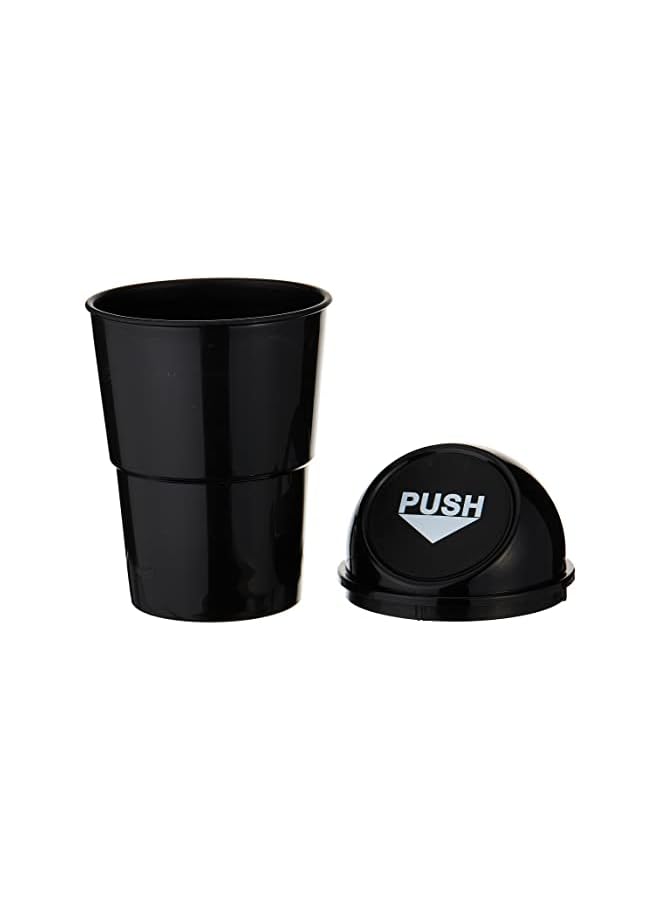 PROMASS Trash Bin, Cans Sundries Basket, Auto Garbage Can Automotive Waste Storage, Rubbish Bin DUSt Case Holder- Black - Image 2