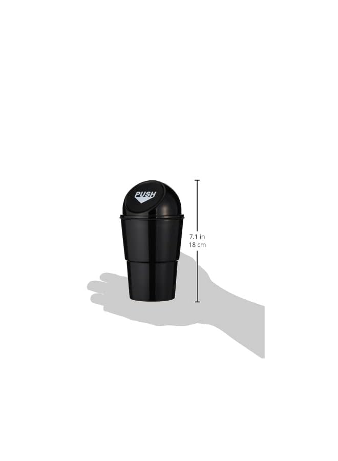 PROMASS Trash Bin, Cans Sundries Basket, Auto Garbage Can Automotive Waste Storage, Rubbish Bin DUSt Case Holder- Black - Image 4