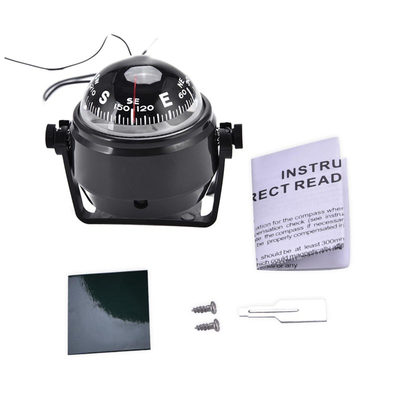 LED Digital Car Boat Marine High Magnetic Outdoor ABS Material Black Easy Mounting Operating - Image 2