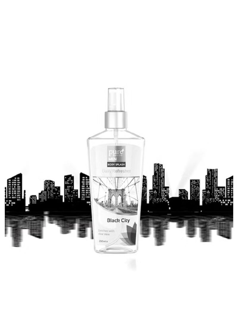 بيور بيوتي بخاخ معطر للجسم بيور بيوتي بلاك سيتي للرجال - 250 مل - Image 2