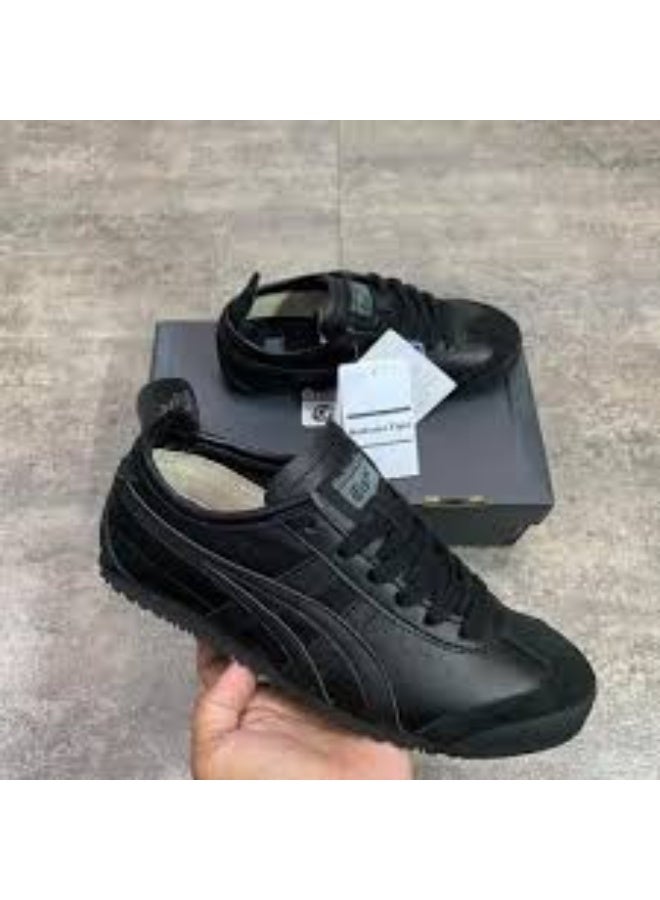 Onitsuka Tiger أحذية أوني تسوكا تايجر مكسيكو 66 ثلاثي الأسود للرجال - Image 1