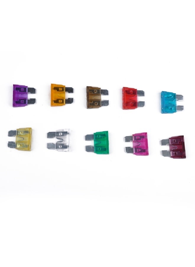 100 PCS Mix Assorted Car Motorcycle Truck Blade Fuse Set 3A 5A 7.5A 10A 15A 20A 25A 30A 35A 40A with Huse Holder - Image 2