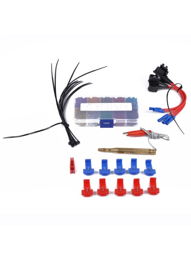 100 PCS Mix Assorted Car Motorcycle Truck Blade Fuse Set 3A 5A 7.5A 10A 15A 20A 25A 30A 35A 40A with Huse Holder - Image 4