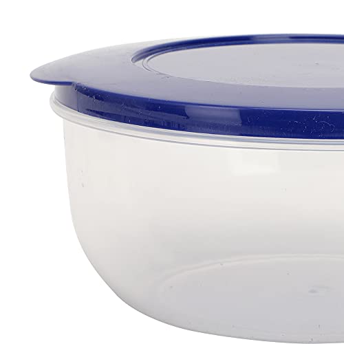 Cutting EDGE 600ml Eco-Storage Plastic Container & Organizer Set of 4 for Kitchen, Refrigerator, Lunch & Food Storage (Dark Blue) - Image 4