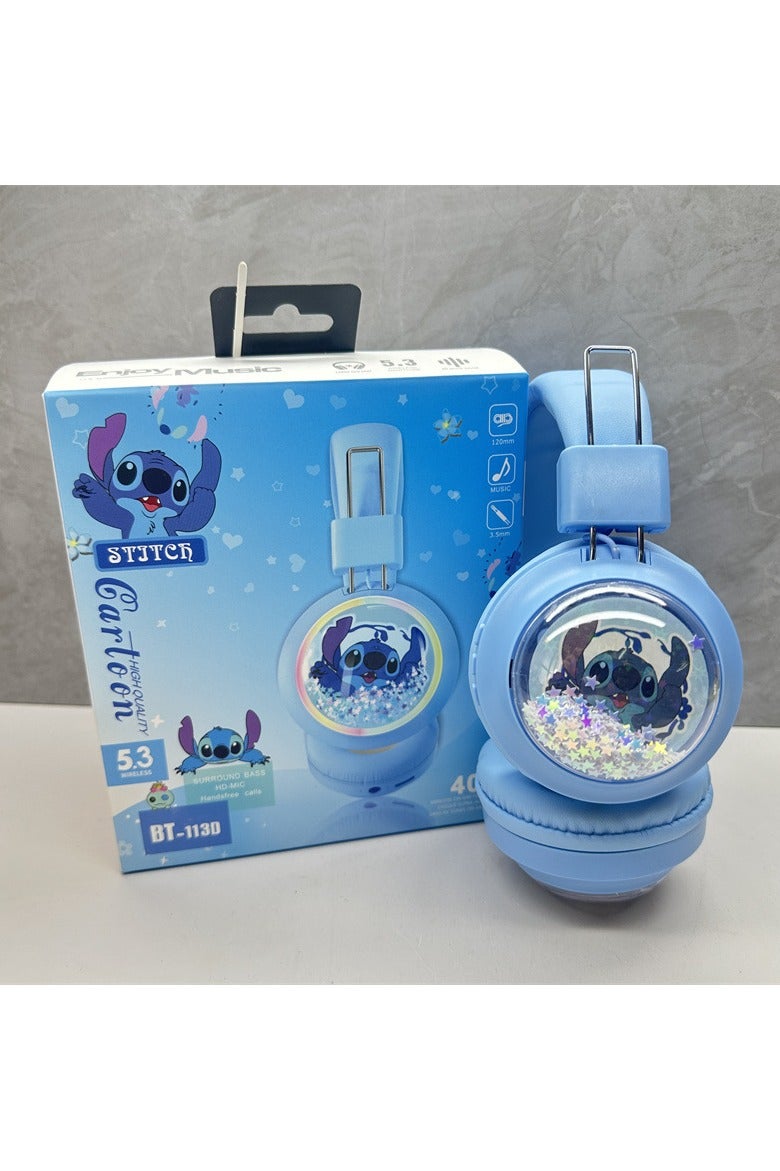 general Stitch flowing sofa luminous wireless Bluetooth headset headset mobile phone music headset - Image 1