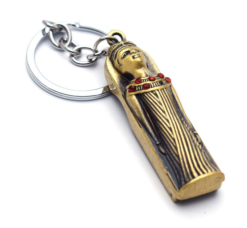 immatgar pharaonic Nail clippers keychain Egyptian souvenirs gifts from egypt Authentic Pharaoh Nefertiti - Burnt Yelow, One Size - Image 1