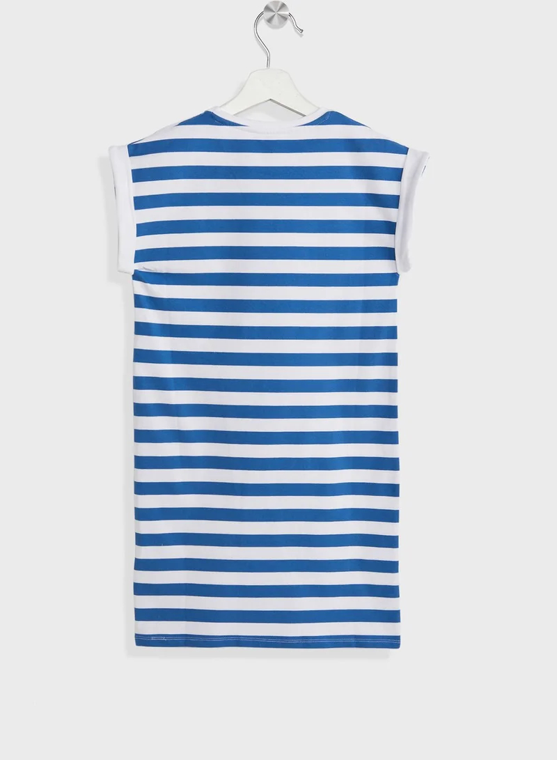 GUESS Youth Striped T-Shirt Dress
